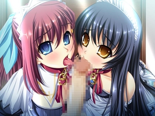 【ハーレム】複数の女の子に囲まれてエッチしてる二次元エロ画像 part26