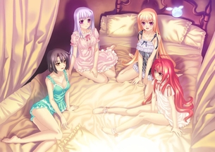 【ハーレム】複数の女の子に囲まれてエッチしてる二次元エロ画像 part27