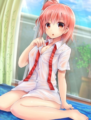 濡れて透け透けになった服からいろいろえっちな部分が見えてるエロ画像