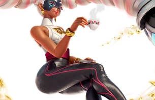 スイッチ『ARMS』エロいタイツでお尻がエロいことになって脇とか見えてるおっぱい女の子