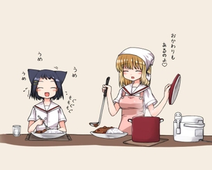 【最終章】カレー食べてる女の子とウンコしてる女の子の画像が交互に貼ってあ・・・