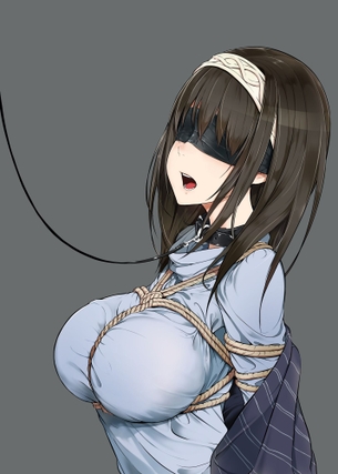 女さん、目隠しプレイするだけで見た目のエッチ度が急上昇する
