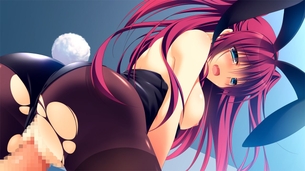 【二次エロ画像】美少女でも獣の如く盛ってるw尻丸出し＆巨乳激揺れのバック中www