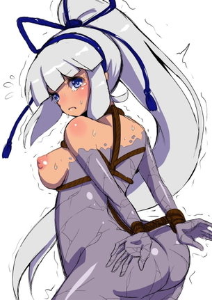 【マニア向け】身体が石化してる途中の女の子のエロ画像【魔法】
