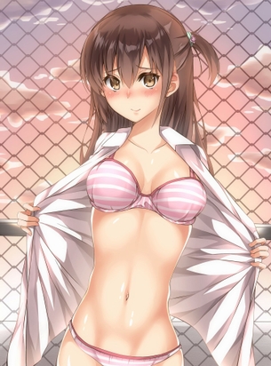 【二次・ZIP】衣服着脱中な美少女のエッチな画像