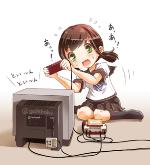 【据え置き機編】ゲームで遊ぶ女子達の二次画像