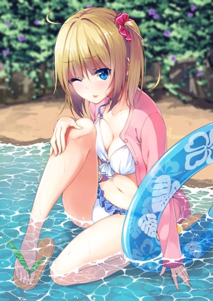 【二次】片膝上げ・立て膝の女の子画像スレ その9