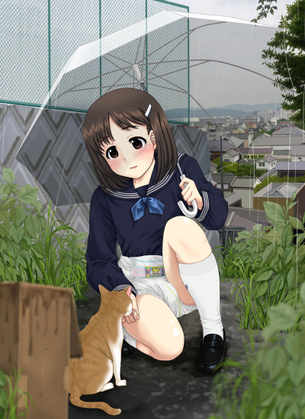 【ネトゲ廃人の日常】オムツ着用女子達の二次エロ画像