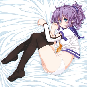 【二次・ZIP】美脚が際立つニーソ美少女の2次画像