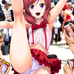 エッチな姿を公衆に晒しちゃってるようなヒロイン達のエロ画像www