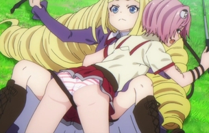 アニメ『武装少女マキャヴェリズム』2話で女の子のエロいパンツ丸見えやシャワーシーンなど