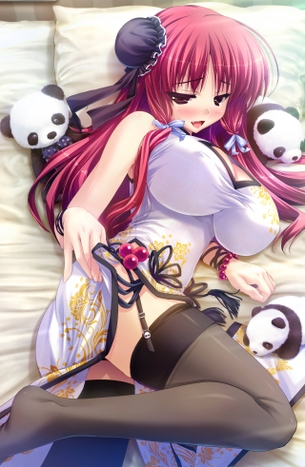 【二次エロ画像】脱ぎ絵も早よ！規格外な乳袋な着衣巨乳美少女たちwww