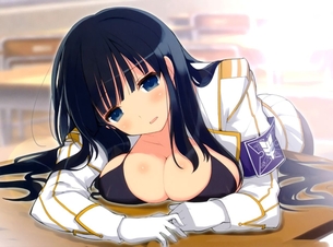 【2次】おっぱいが押し付けられて「むにゅっ」となっちゃってる女の子の二次エロ画像 その6【おっぱい】