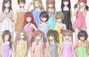 『ブルーリフレクション』女の子たちがエロすぎるバスタオル姿になるエロ衣装DLCに