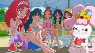 【画像あり】『Go！プリンセスプリキュア』でまさかの水着解禁wwwwwwwwww