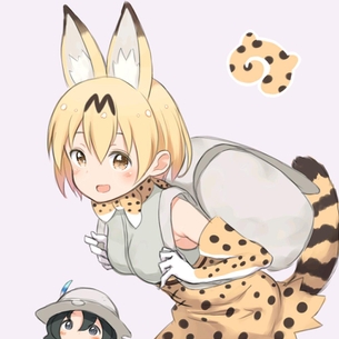 けものフレンズの可愛い二次元画像。
