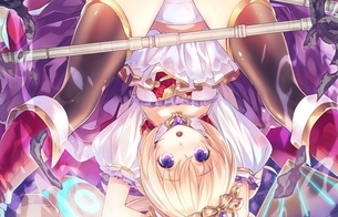 『限界凸城キャッスルパンツァーズ』ティザーサイトで女の子がパンツ丸見えのエロイラスト