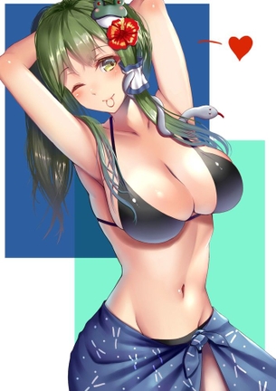 東風谷早苗と水着の画像 50枚