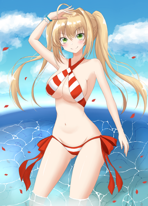 ネロ・クラウディウス陛下（FGO）のあまりに過激な水着画像。