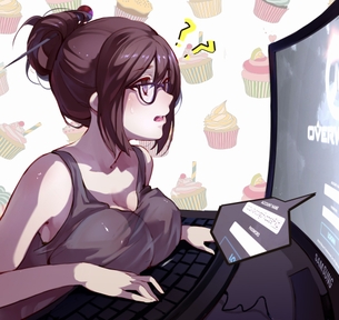 【二次・ZIP】色んな所にオッパイ乗せてる乗せ乳の巨乳美少女画像