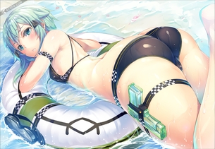 【画像】『ソードアート・オンライン』シノンの尻のエロさは二次元屈指wwwwww