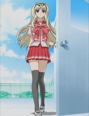 ニーソの二次元エロ画像。