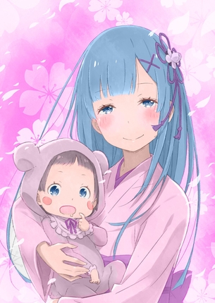 【画像】『リゼロ』レムりんの可愛くて癒されすぎるイラスト集wwwwwwwww