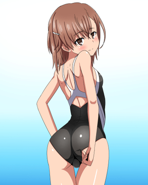 【二次・ZIP】スポーティーでエッチな競泳水着の美少女画像