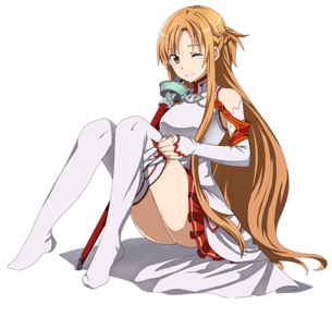 【画像】『ソードアート・オンライン』のアスナのエロ可愛いさは異常wwwwww