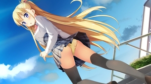 【二次エロ画像】性交まで何度も丸見えwフラグがビンビンな美少女パンチラwww