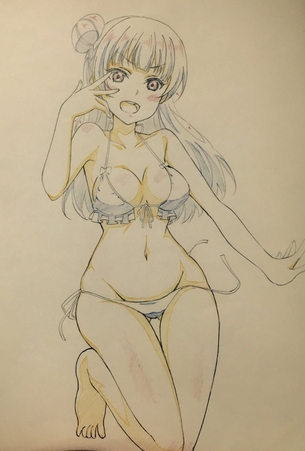 『ラブライブ！サンシャイン』ヨハネのこの画像イラストエロ可愛すぎ問題www股間のリトルデーモンが疼き始めたwww