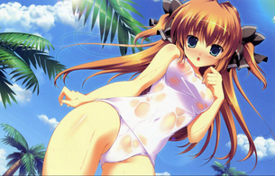 【二次元 26枚】 スクール水着の女の子のエロ画像まとめ！ その4