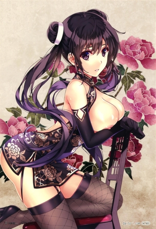チャイナドレスの二次エロ画像を愛でる。