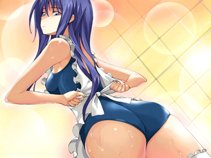 【二次元 26枚】 美少女のスクール水着姿エロすぎて抜いた！ その3