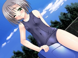 【二次元 27枚】 スクール水着の女の子のエロ画像まとめ！ その9