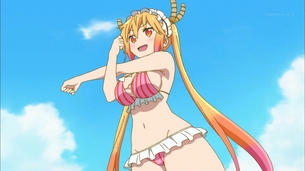 【神回】『小林さんちのメイドラゴン』7話、水着きたあああ！！乳エロッォオオオオオ！！！！