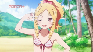 【画像】『エロマンガ先生』9話のエルフちゃんの水着姿がエロ過ぎてやべっぇええええ！！！！