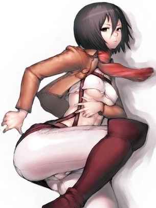 【進撃の巨人】ミカサの二次元エロ画像。