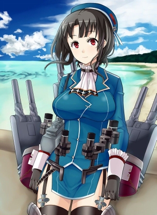 【海の日】艦娘とビーチの画像 50枚