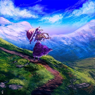 【山の日】東方キャラと山の風景の画像 50枚