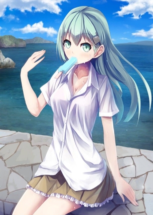 【5月9日はアイスクリームの日】艦娘とアイスの画像 50枚