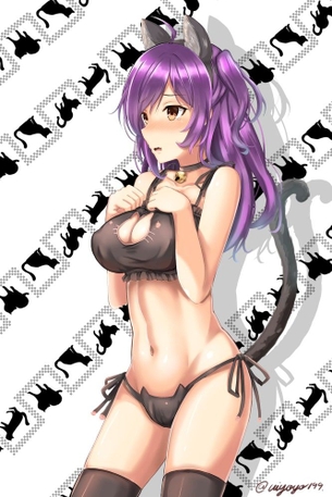 【2月12日はブラジャーの日】艦これねこランジェリー画像 その2 50枚