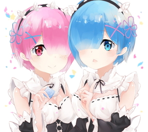 【リゼロ】ラムとレムの可愛すぎる萌え画像、高画質イラストまとめ【60枚】