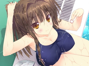 【二次】ピチピチなスク水着た女の子のおっぱいがエロいんだよ！