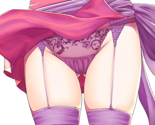 【太もも50枚】ガーターベルトがセクシーな二次エロ画像グリぐり part18