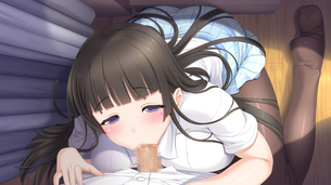 黒タイツエロ画像 肌色が透けるぐらいが好き