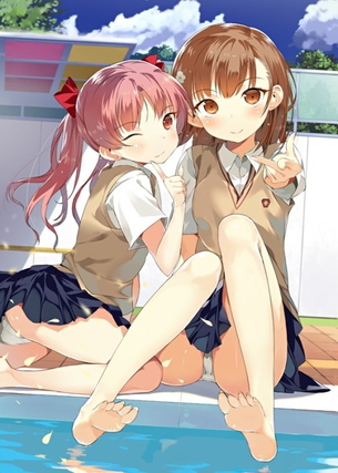 【二次】制服のスカートからパンチラしてる微エロ画像