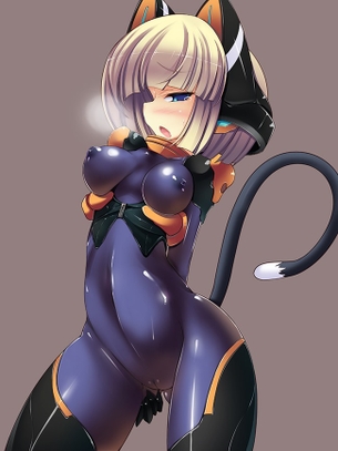 【二次】巨乳のエロさを最高にアピールしてくるボディスーツwww【フェチ】