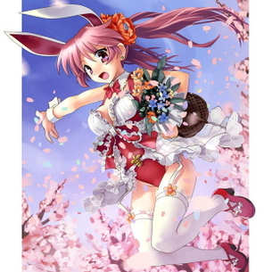 バニーガールの虹エロ画像