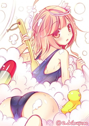 【二次】スク水とか裸以外の格好でお風呂に入ってる女www